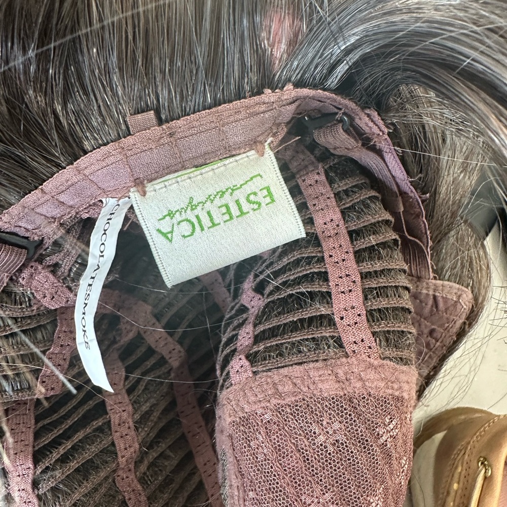Lace front wig. Jamison "chocolate smoke" - Picture 8 of 11